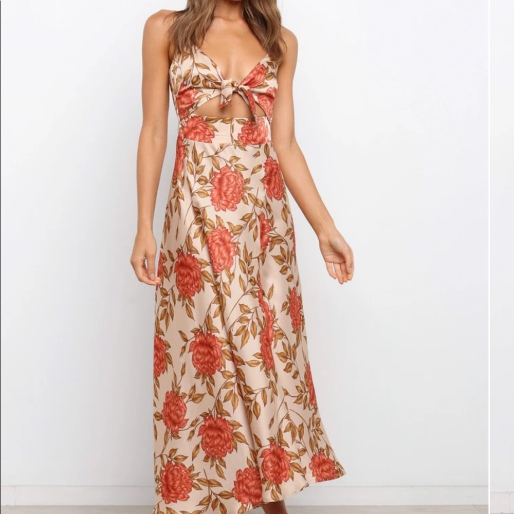 Petal and Pup Bethan Dress Beige XS